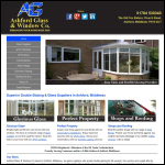 Screen shot of the Ashford Glass & Window Co website.