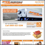 Screen shot of the MSS Removals Shipping & Storage Ltd website.