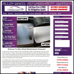 Screen shot of the Alloy Wheel Refurbishment Swansea website.