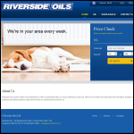 Screen shot of the Riverside Oils website.