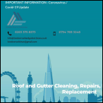 Screen shot of the London Roof Clean website.