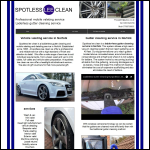 Screen shot of the Spotless Lee Clean website.