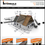 Screen shot of the Interbuild (Derby) Ltd website.