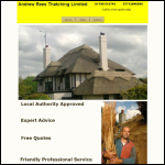 Screen shot of the Andrew Rees Thatching Ltd website.