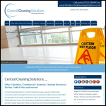 Screen shot of the Central Cleaning Solutions website.