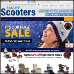 Screen shot of the Smart Scooters website.