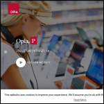 Screen shot of the Opia Ltd website.