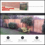 Screen shot of the ASR Landscaping Services website.