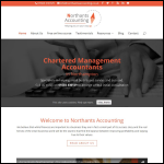 Screen shot of the Northants Accounting website.