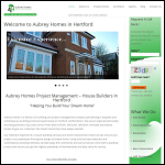 Screen shot of the Aubrey Homes Project Management website.