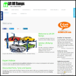 Screen shot of the Lift Off Ramps Ltd website.