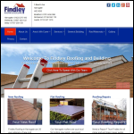 Screen shot of the Findley Roofing Yorkshire website.