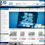 Screen shot of the RS Electrical Supplies website.