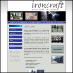 Screen shot of the Ironcraft (Steel Fabrications) website.