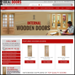 Screen shot of the Ideal Doors website.
