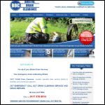 Screen shot of the Bristol Drain Clearance Ltd website.