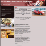 Screen shot of the Machine Control Engineers Ltd website.