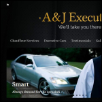 Screen shot of the A & J Executive website.