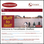 Screen shot of the Fencemaster website.