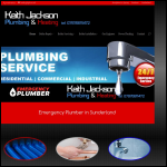 Screen shot of the Keith Jackson Plumbing & Heating website.