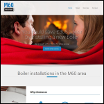 Screen shot of the M60 Heating Ltd website.
