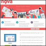 Screen shot of the Nova Digital Media website.