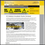 Screen shot of the AC Asbestos Consultants website.