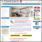Screen shot of the TLC Domestic Services Ltd website.