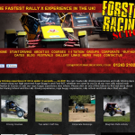 Screen shot of the Forster Racing School website.