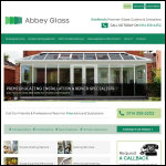 Screen shot of the Abbey Glass website.