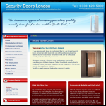 Screen shot of the Security Doors London website.