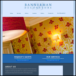 Screen shot of the Bannerman Decorators website.