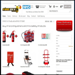 Screen shot of the Firebee Fire Extinguishers Store website.