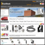 Screen shot of the FlueStock website.