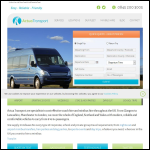 Screen shot of the Actua Transport website.