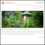 Screen shot of the Stephen Hall Garden Design website.