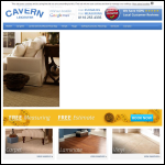 Screen shot of the The Carpet Cavern website.