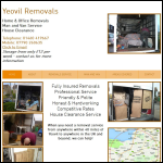 Screen shot of the Yeovil Removals website.
