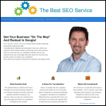 Screen shot of the The Best SEO Service website.
