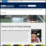 Screen shot of the The Cambridge Punting Company website.