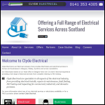Screen shot of the Clyde Electrical website.