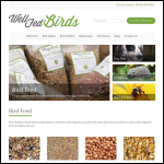 Screen shot of the Well Fed Birds website.