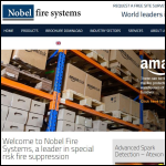 Screen shot of the Nobel Fire Systems Ltd website.