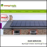 Screen shot of the Energy Installs website.