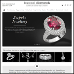 Screen shot of the Icecool Diamonds Hatton Garden Jewellers website.