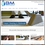 Screen shot of the BM Cleaning Services website.