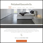 Screen shot of the Polished Concrete Co website.