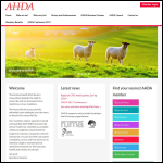 Screen shot of the Animal Health Distributors Association (UK) Ltd website.