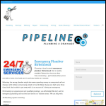 Screen shot of the Pipeline Plumbing & Drainage website.