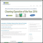 Screen shot of the Association of Building Cleaning Direct Service Providers website.
